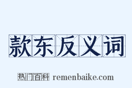 款东反义词是什么意思的图片